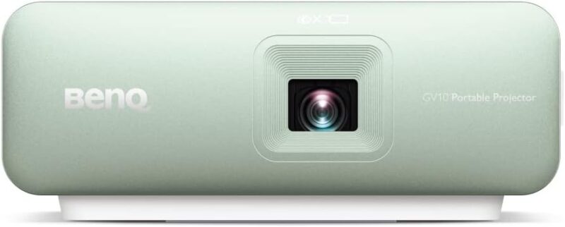 BenQ GV10 LED Mini Portable Projector, 3W Built-in Speaker, Auto Vertical Keystone – White