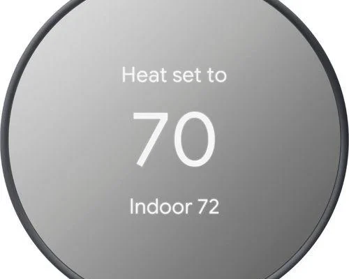Google – Nest Smart Programmable Wifi Thermostat – Charcoal