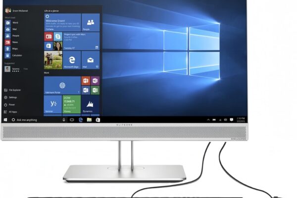 HP EliteOne 800 G3 All-in-One Desktop, 23.8″ FHD (1920×1080), Intel Core i5-6500T 3.2GHz, 16GB RAM, 256GB SSD, Wired Keyboard and Mouse, Windows 10 Pro