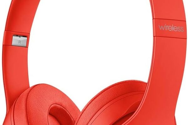 Beats Solo3 Wireless On-Ear Headphones, Citrus Red