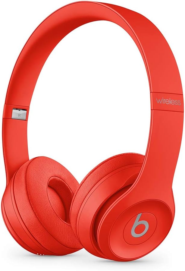 Beats Solo3 Wireless On-Ear Headphones, Citrus Red