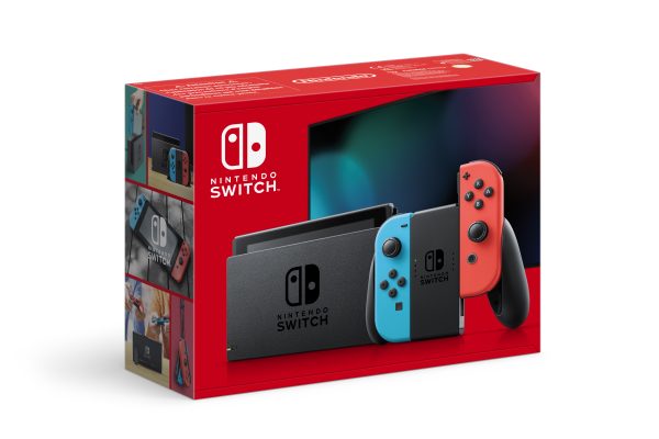 Nintendo Switch V2 Console Blue/Neon Red – Bulk Wholesale Offer, 45496453596