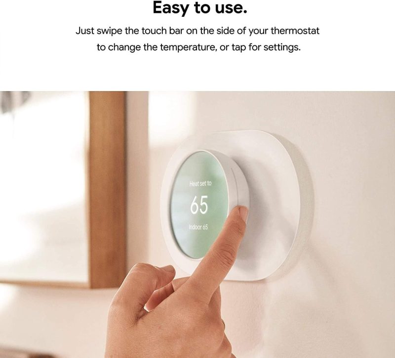 Google Nest Smart Programmable WiFi Thermostat – Snow – Bulk Wholesale Offer, GA01334-US
