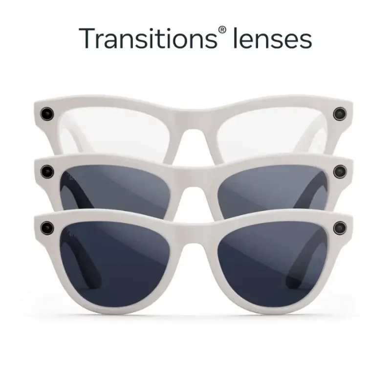 Ray-Ban Meta Skyler – Shiny Chalk Gray / Clear to Sapphire Transitions, Bulk Wholesale Offer