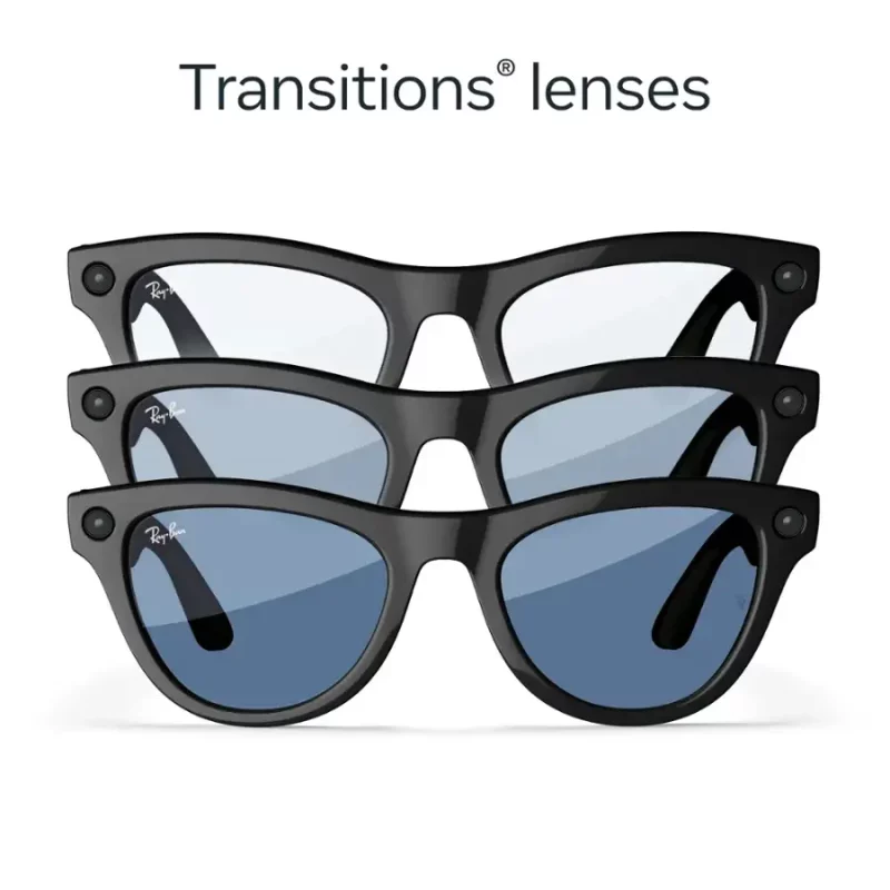 Ray-Ban Meta Skyler – Shiny Black / Cerulean Blue Transitions – Bulk Wholesale Offer, 8056262166185
