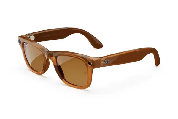 Ray-Ban Meta Wayfarer – Shiny Caramel Transparent / Brown Polarized, Bulk Wholesale Offer