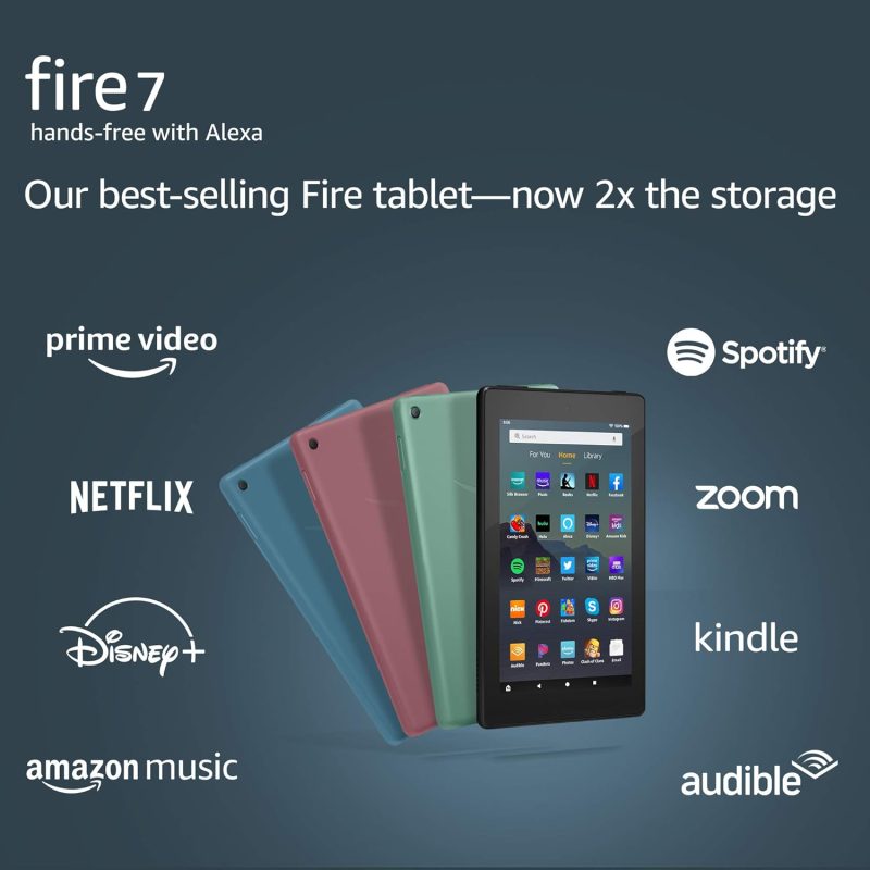 Amazon Fire 7 Tablet (2019 Edition), 16 GB, Black, Plum & Sage β Bulk Wholesale Offer