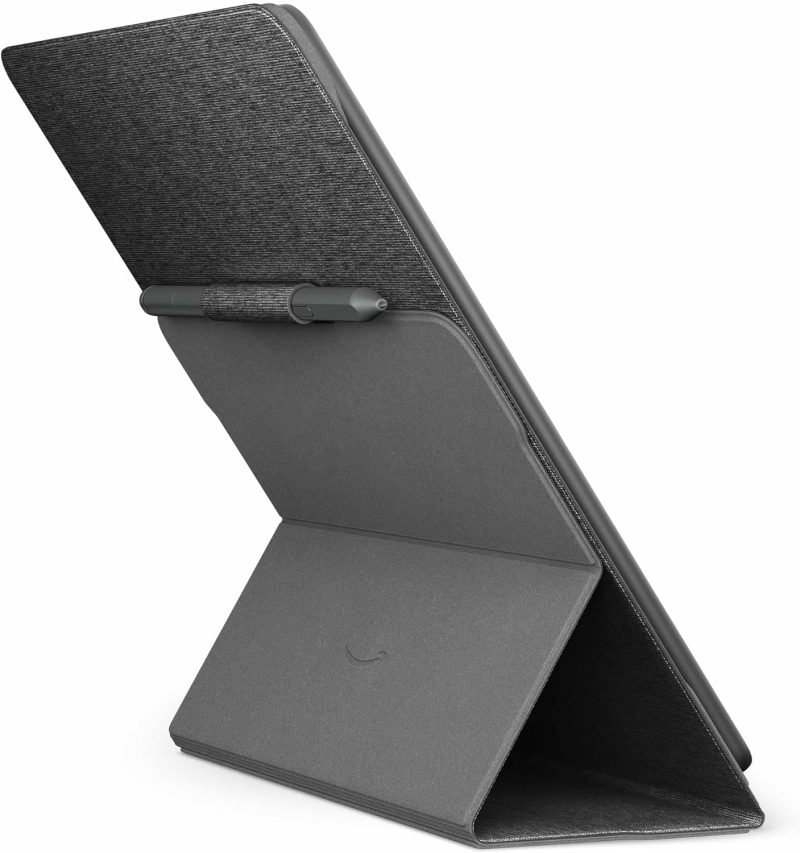 Amazon Kindle Scribe Fabric Folio Cover with Magnetic Attach, Black & Denim– Bulk Wholesale Offer