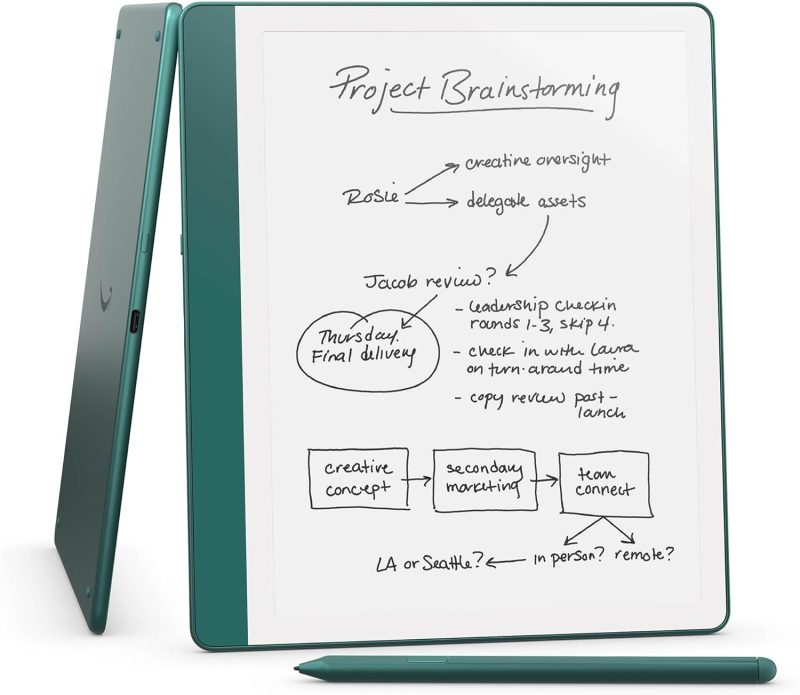 Amazon Kindle Scribe, 64GB, Includes Premium Pen (2024), Metallic Jade & Tungsten– Bulk Wholesale Offer
