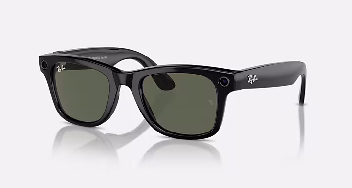 Ray-Ban Meta Wayfarer Shiny Black / G-15 Green – Bulk Wholesale Offer